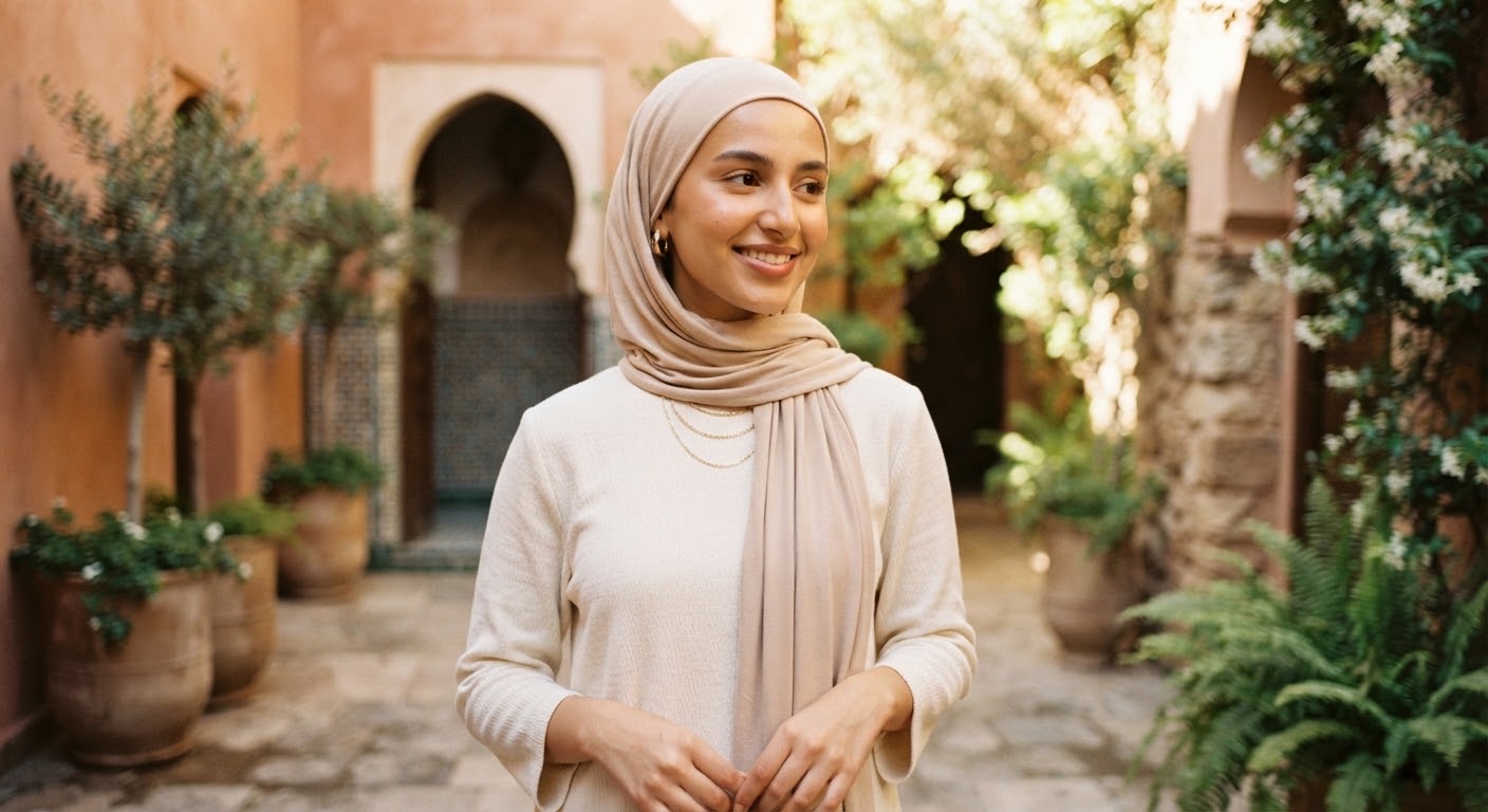 Everyday Jersey Hijab — Sand — Jersey · Sand