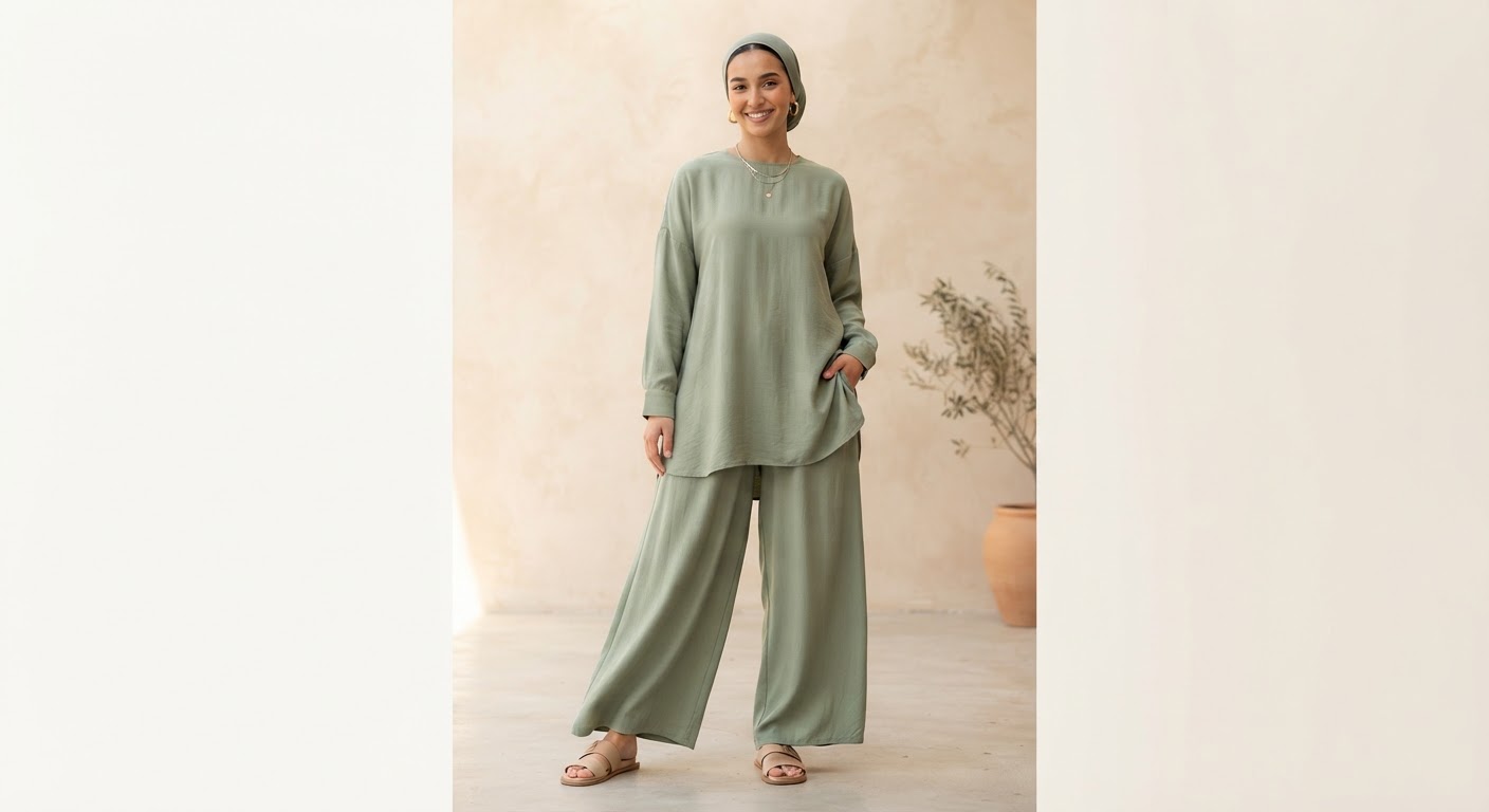 Sage Silk Co-ord Set — Silk Co-ord · Sage